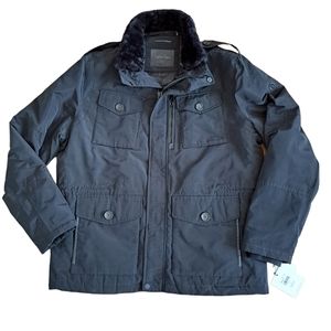 Mens Calvin Klein Black Water Resisisrant Coat  Size L